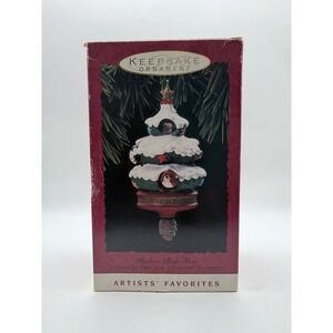 Hallmark Keepsake Ornament 1993 Peek-a-Boo Tree Beaver Penguin Artists Favorites
